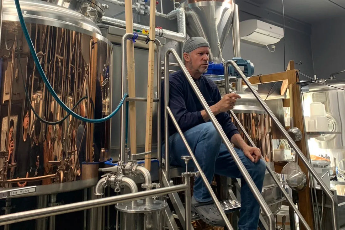 Dave Prucha inside the Obina Brewery 